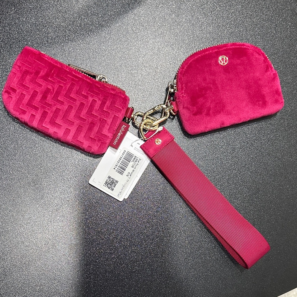 Lululemon Athletica Pink Key & Card Holder Set